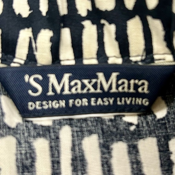 ‘S MaxMara Black & White Abstract Print Wrap Skirt - Picture 4 of 4